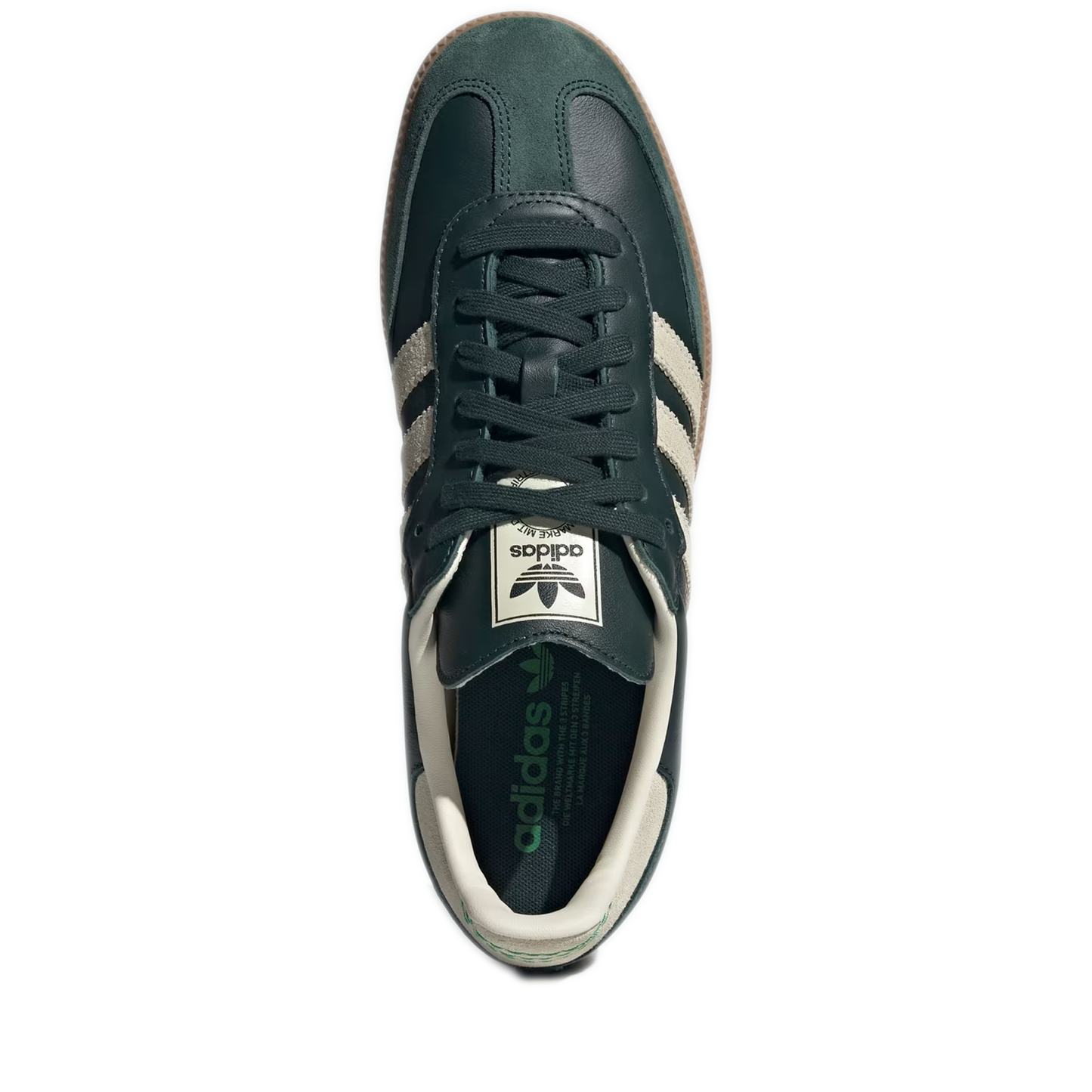 Men's Adidas Samba OG Shoes - Shadow Green / Cream White / Gold Metallic