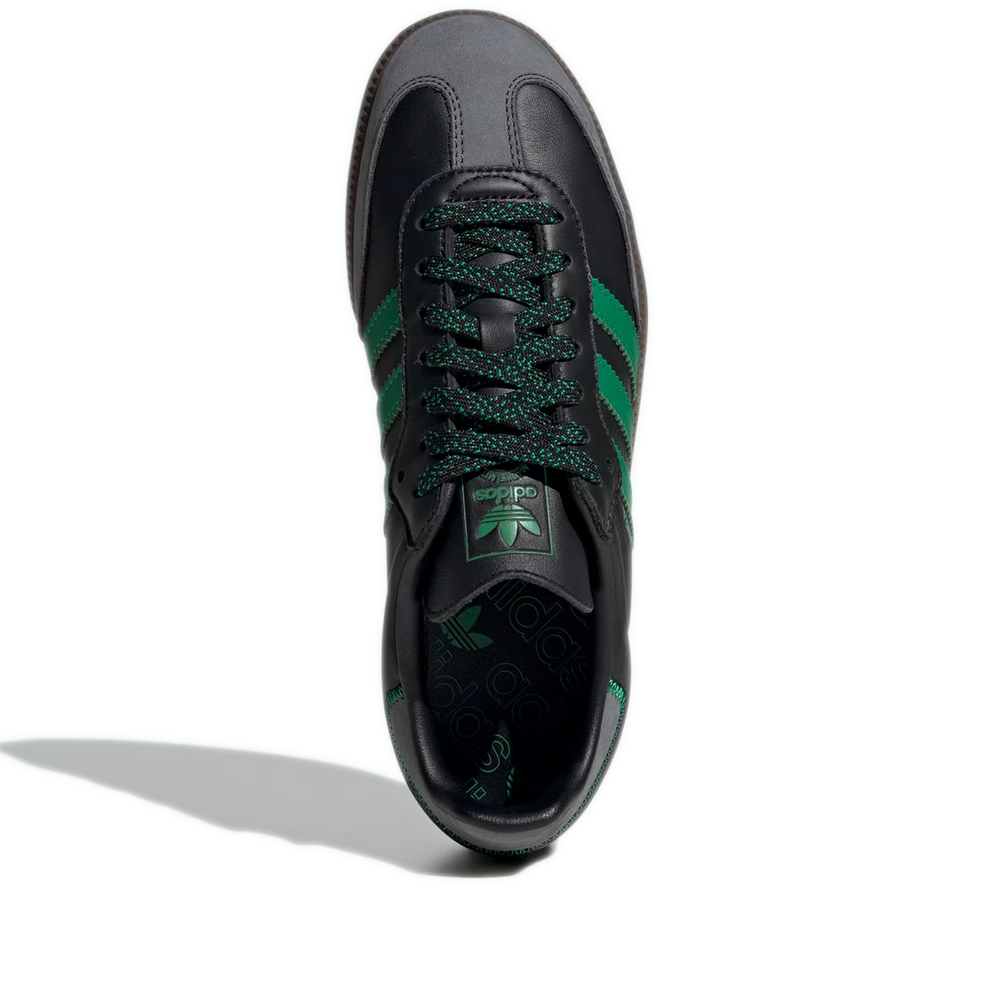 Women's Adidas Samba OG Shoes - Core Black / Green / Grey Six