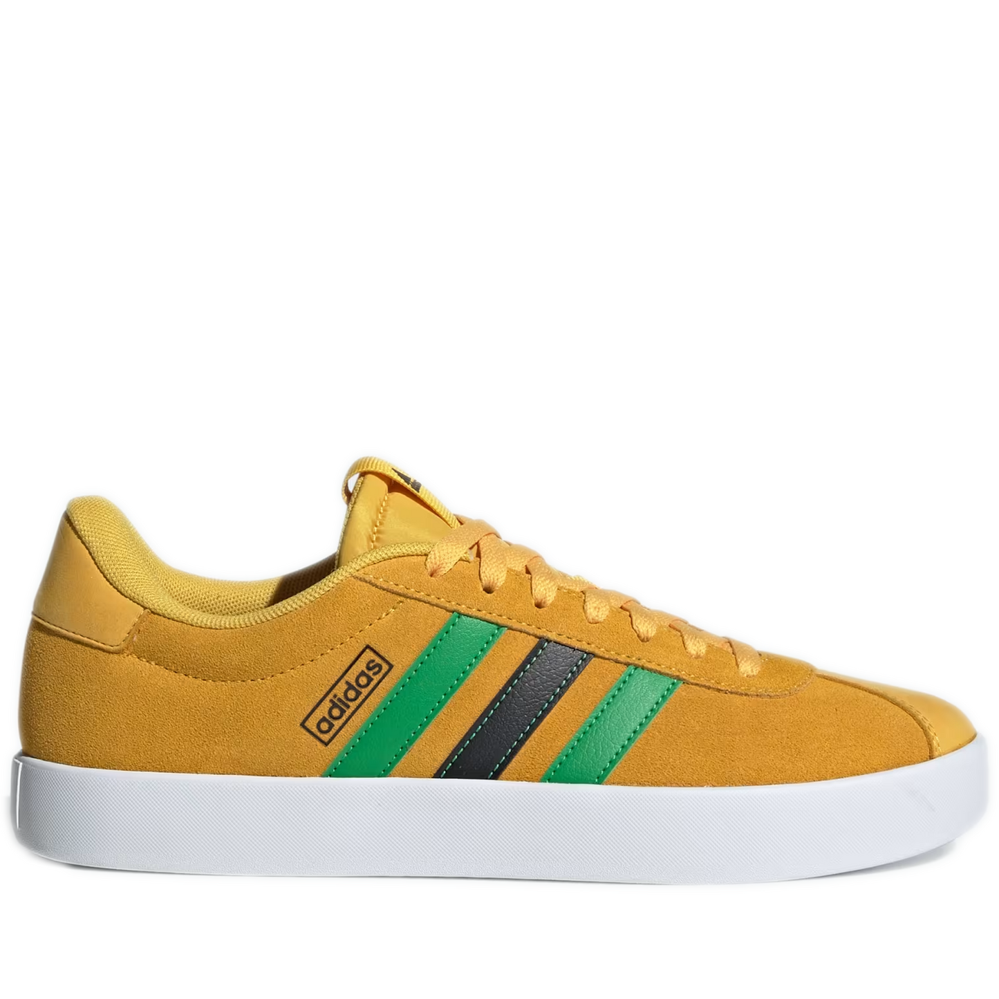 Men's Adidas VL Court 3.0 Shoes - Bold Gold / Vivid Green / Core Black