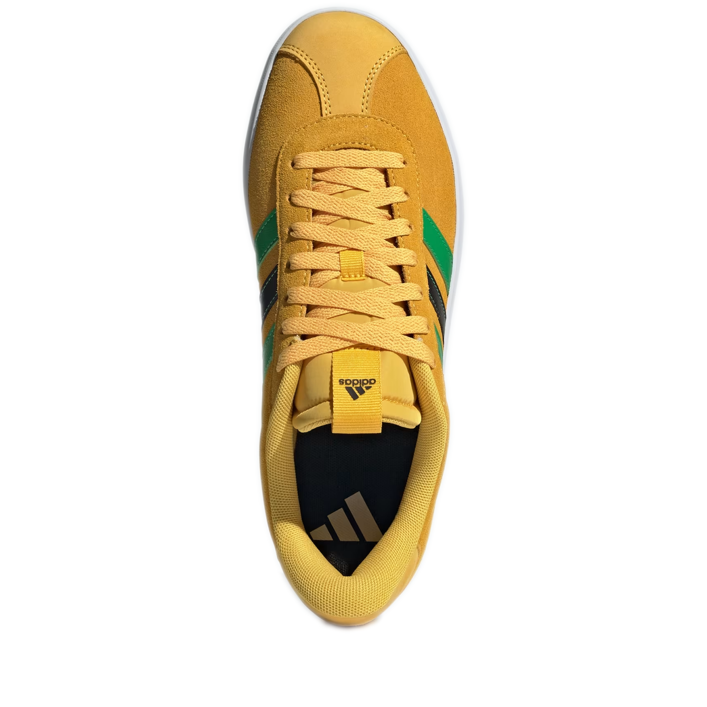 Men's Adidas VL Court 3.0 Shoes - Bold Gold / Vivid Green / Core Black