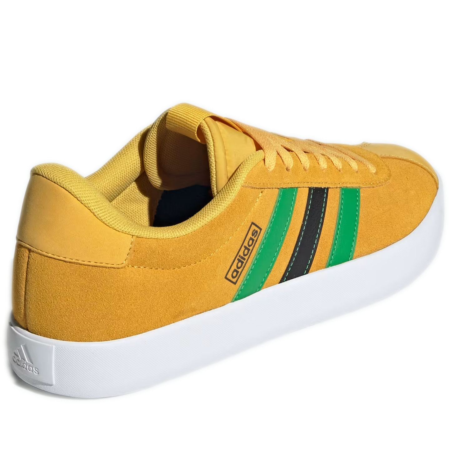 Men's Adidas VL Court 3.0 Shoes - Bold Gold / Vivid Green / Core Black