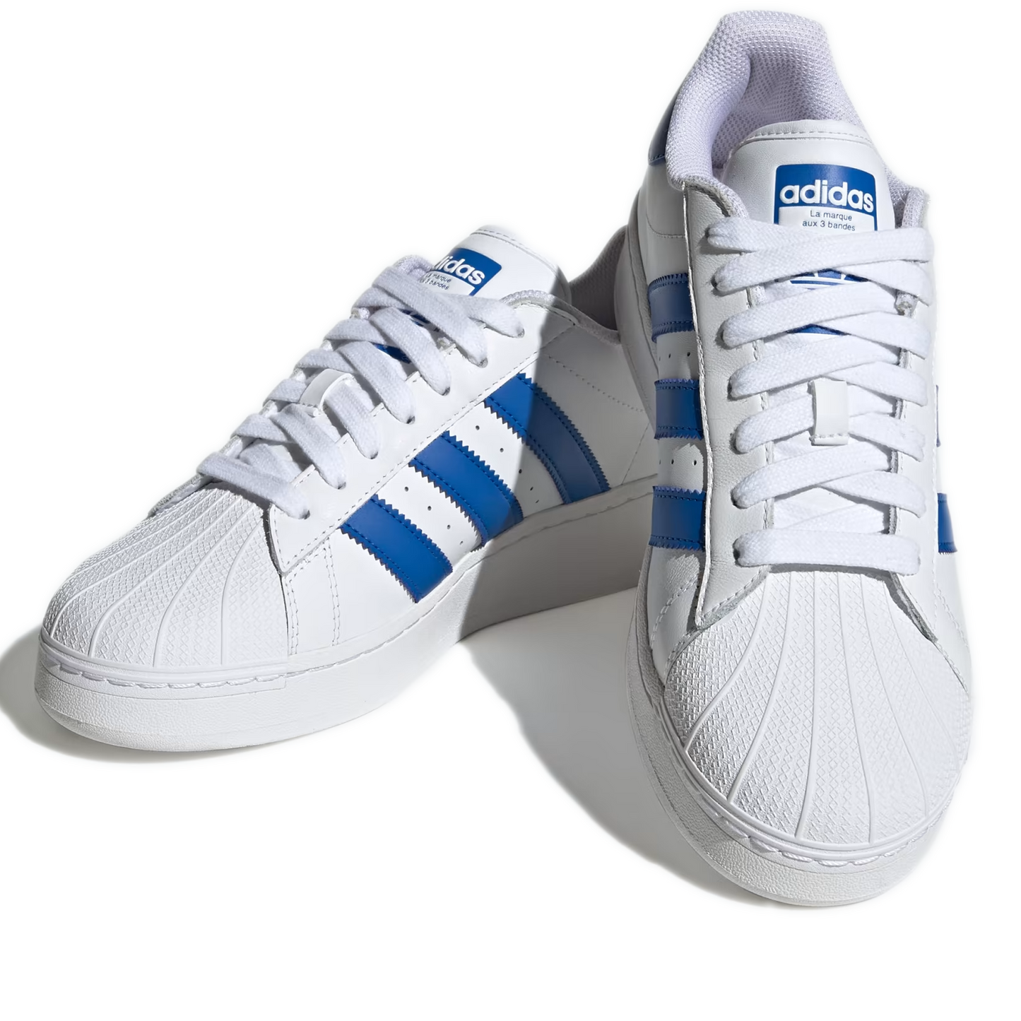 Men's Adidas Superstar XLG Shoes - White/ Blue