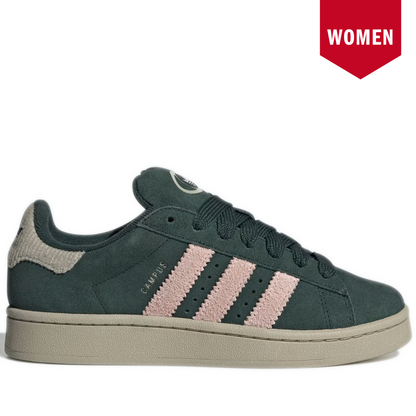 Women's Adidas Campus 00s Shoes - Mineral Green/Sandy Pink/Putty Grey