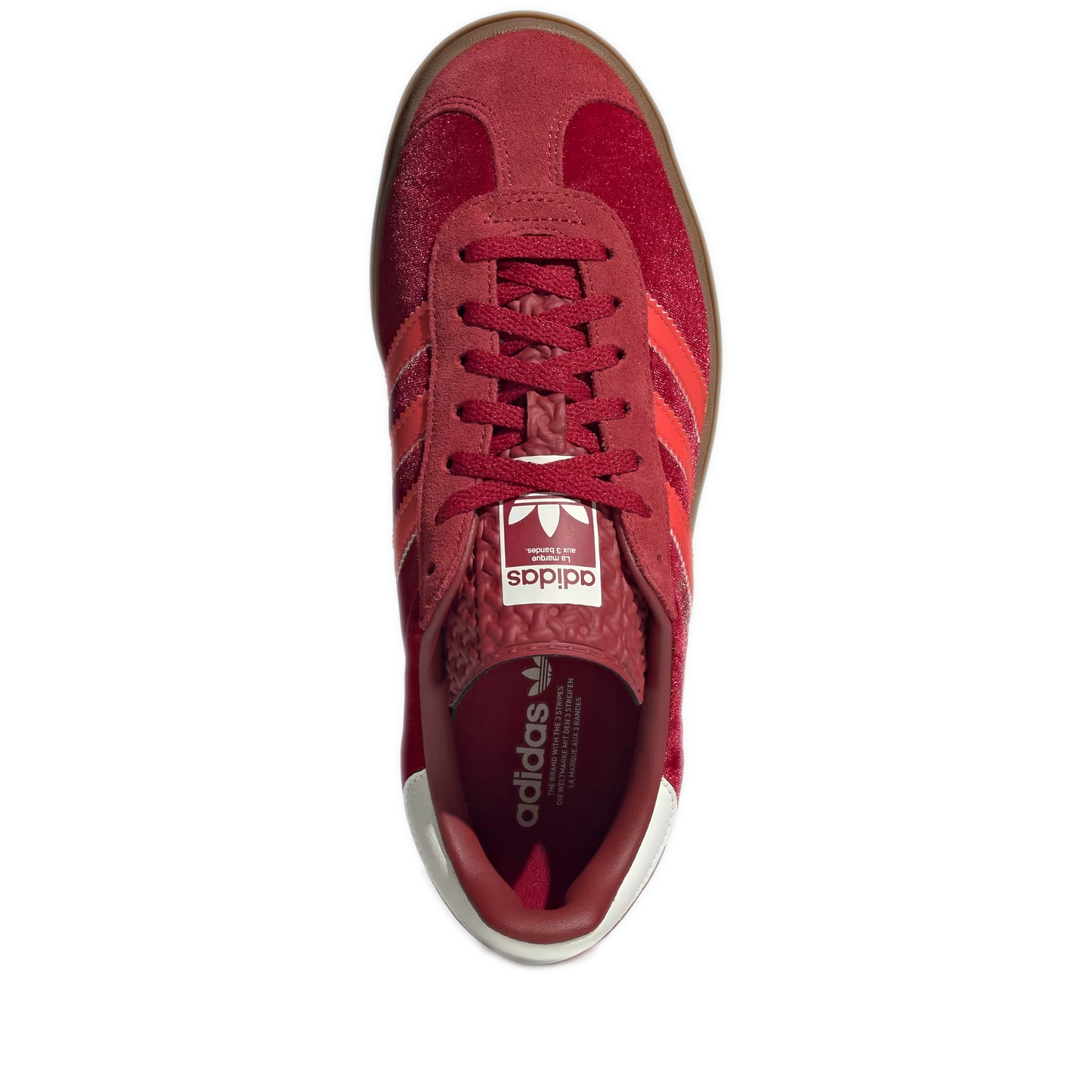 Women's Adidas Gazelle Bold Shoes - Red / Bright Red / Off White