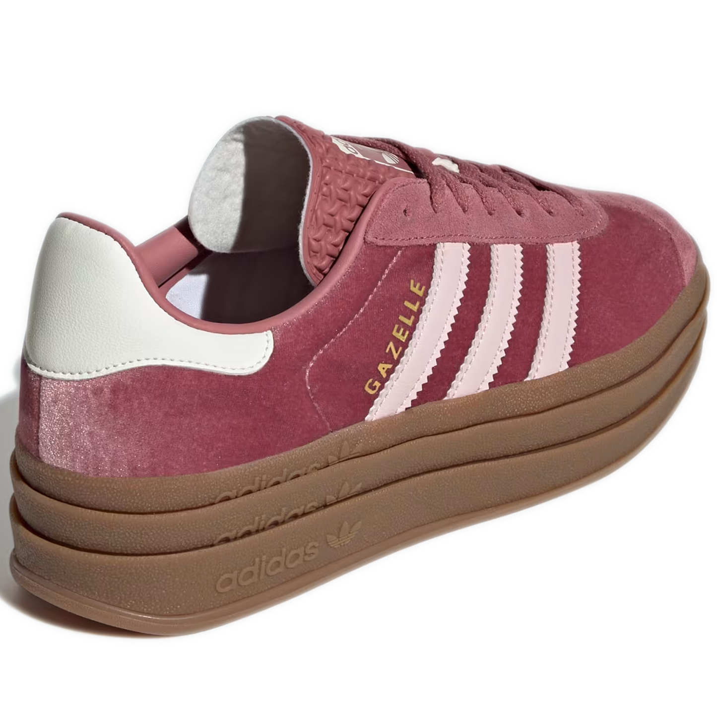 Women's Adidas Gazelle Bold Shoes - Preloved Crimson/Sandy Pink/Off White