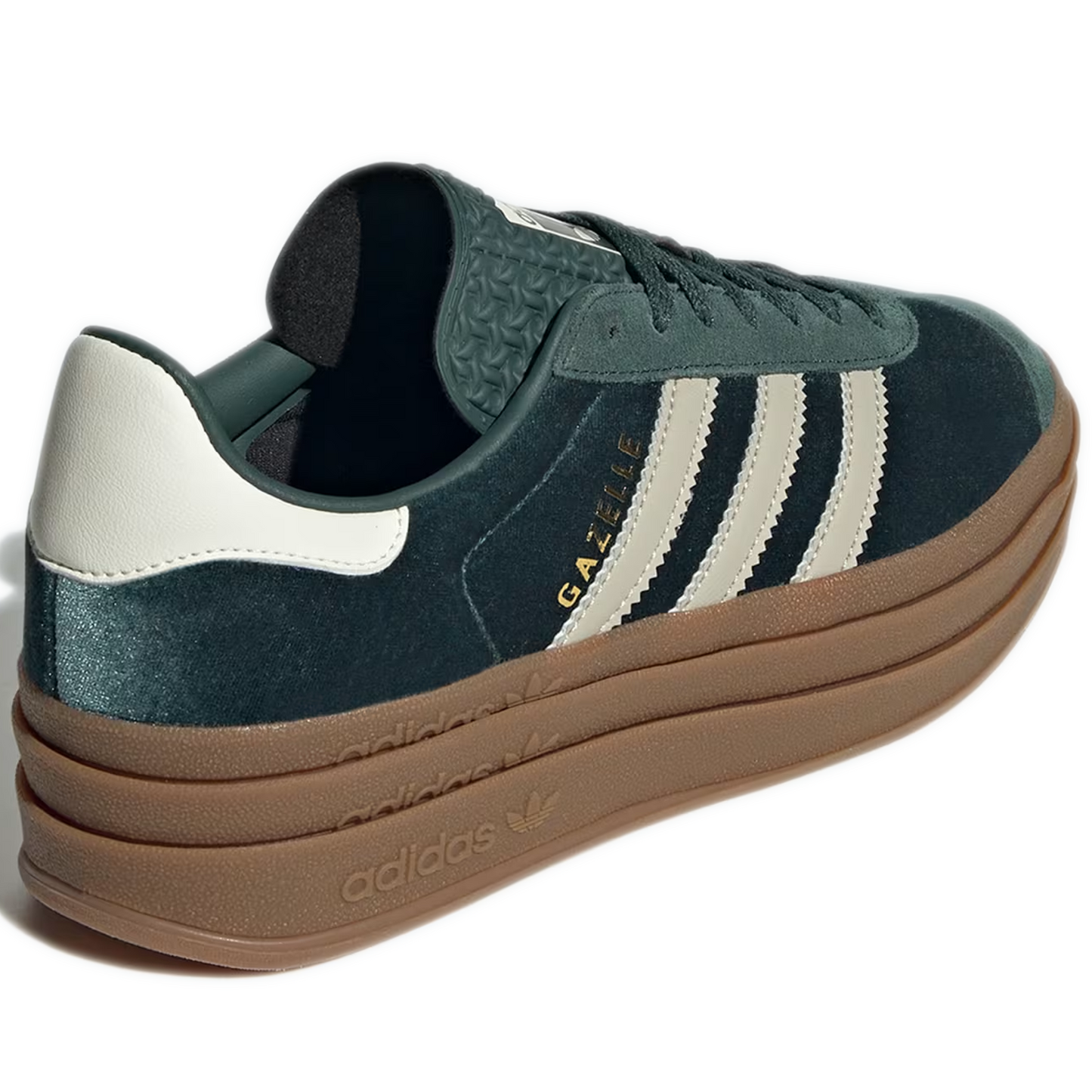 Women's Adidas Gazelle Bold Shoes - Mineral Green / Putty Grey / Mineral Green