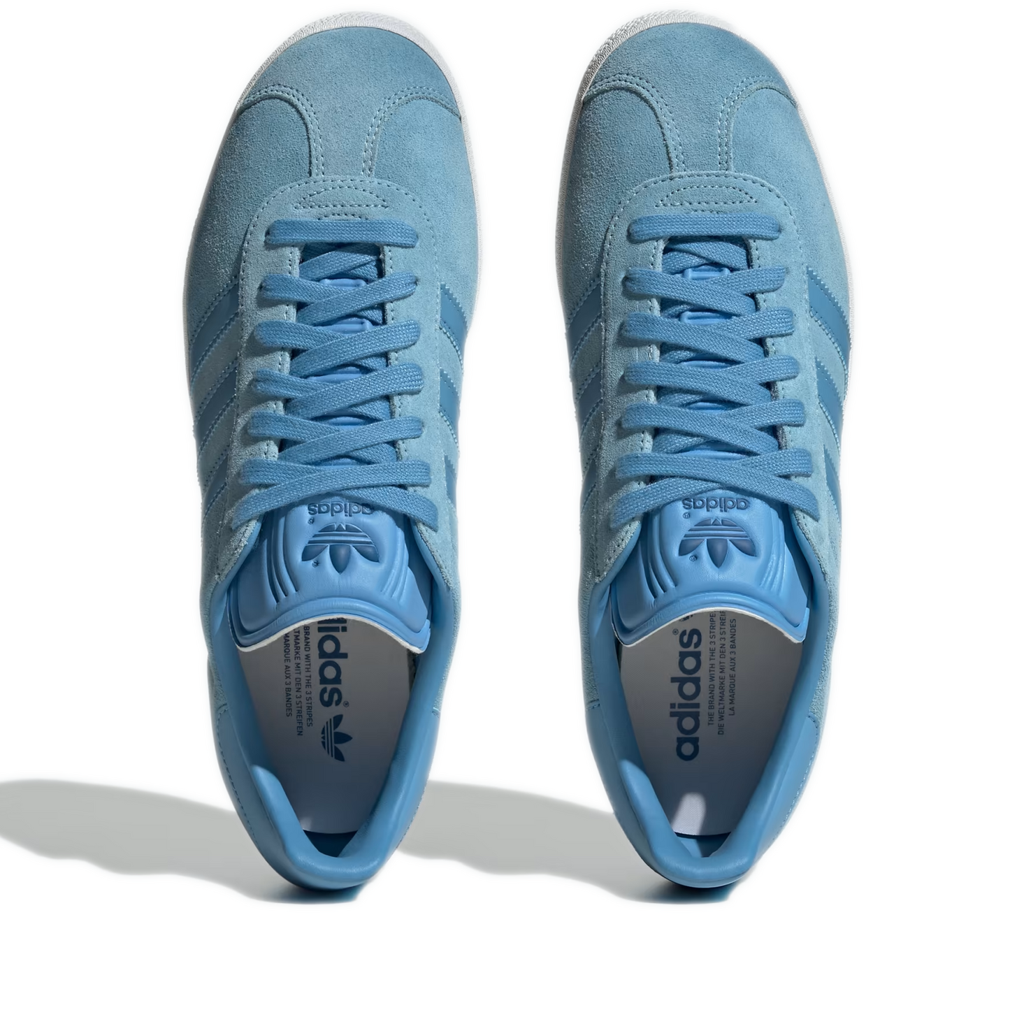 Men's Adidas Gazelle Shoes - Clear Blue / Light Blue / Off White