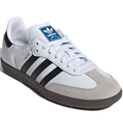 Women's Adidas Samba OG Shoes - Cloud White/Core Black/Gum