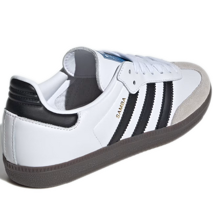 Women's Adidas Samba OG Shoes - Cloud White/Core Black/Gum
