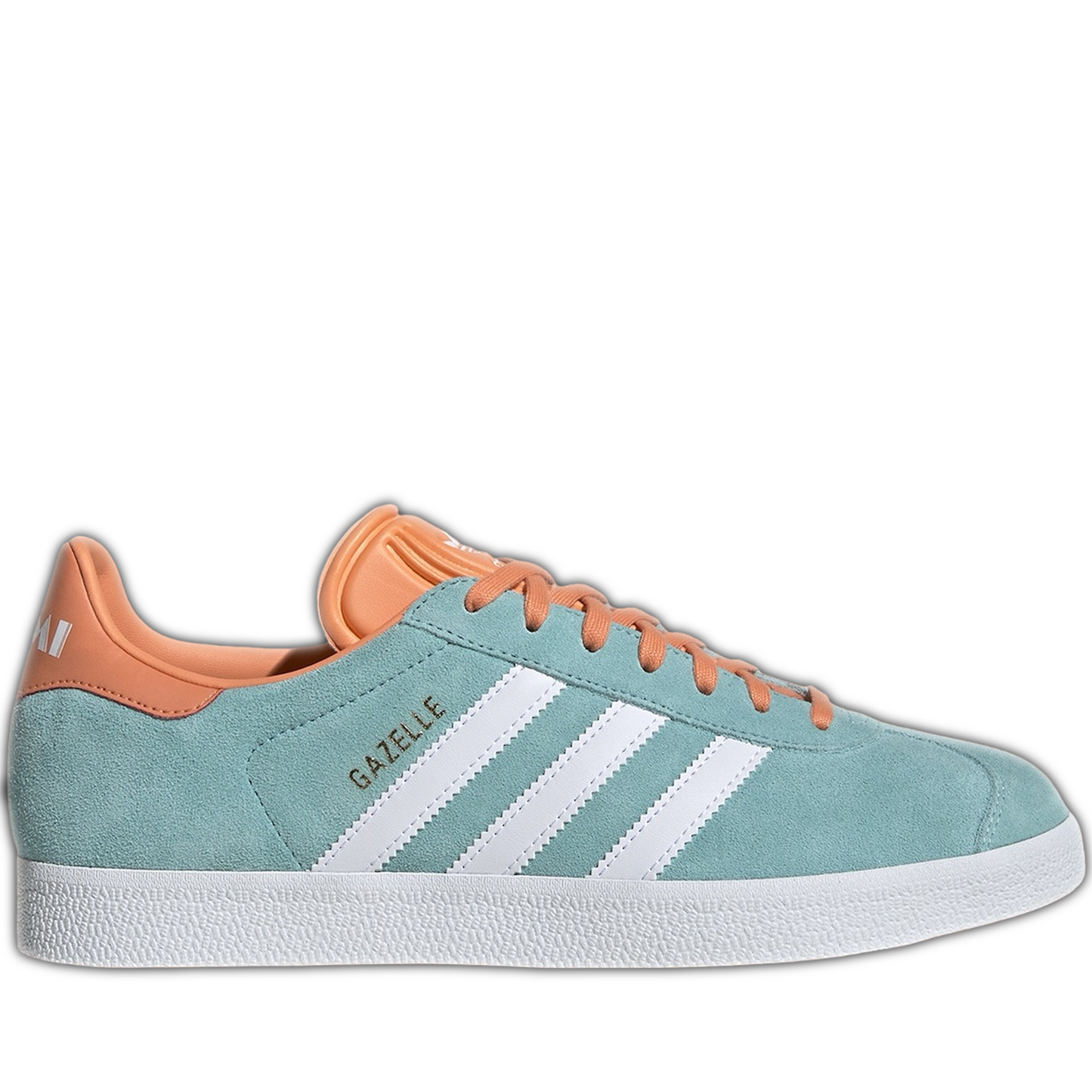 Men's Adidas Gazelle Shoes - Mint/ White/ Orange