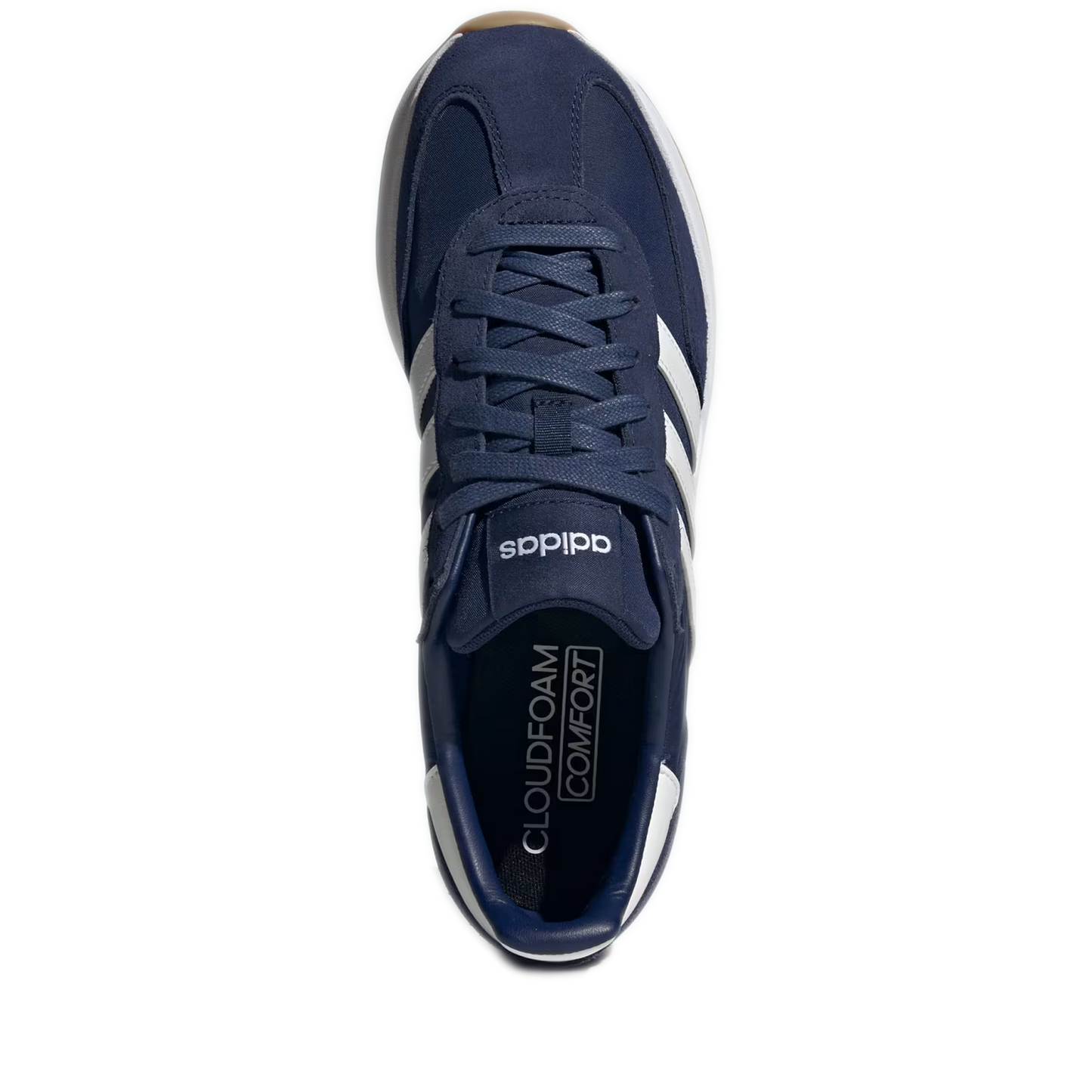 Men's Adidas Run 72 Shoes - Dark Blue / Cloud White / Cloud White