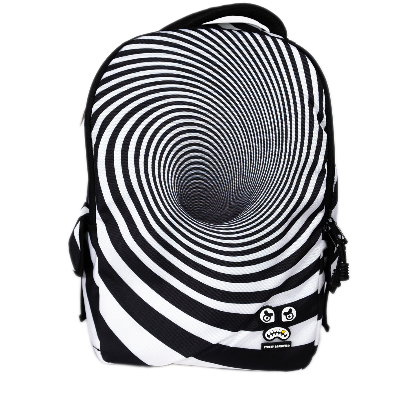 Streetz Iz Watchin Illusion Backpack - Black/ White