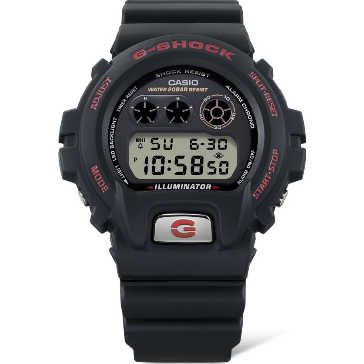 Casio Digital DW6900TR-1 Watch 50mm - Black