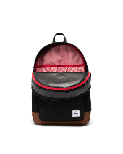 Herschel Heritage Youth Backpack - Black/Saddle Brown