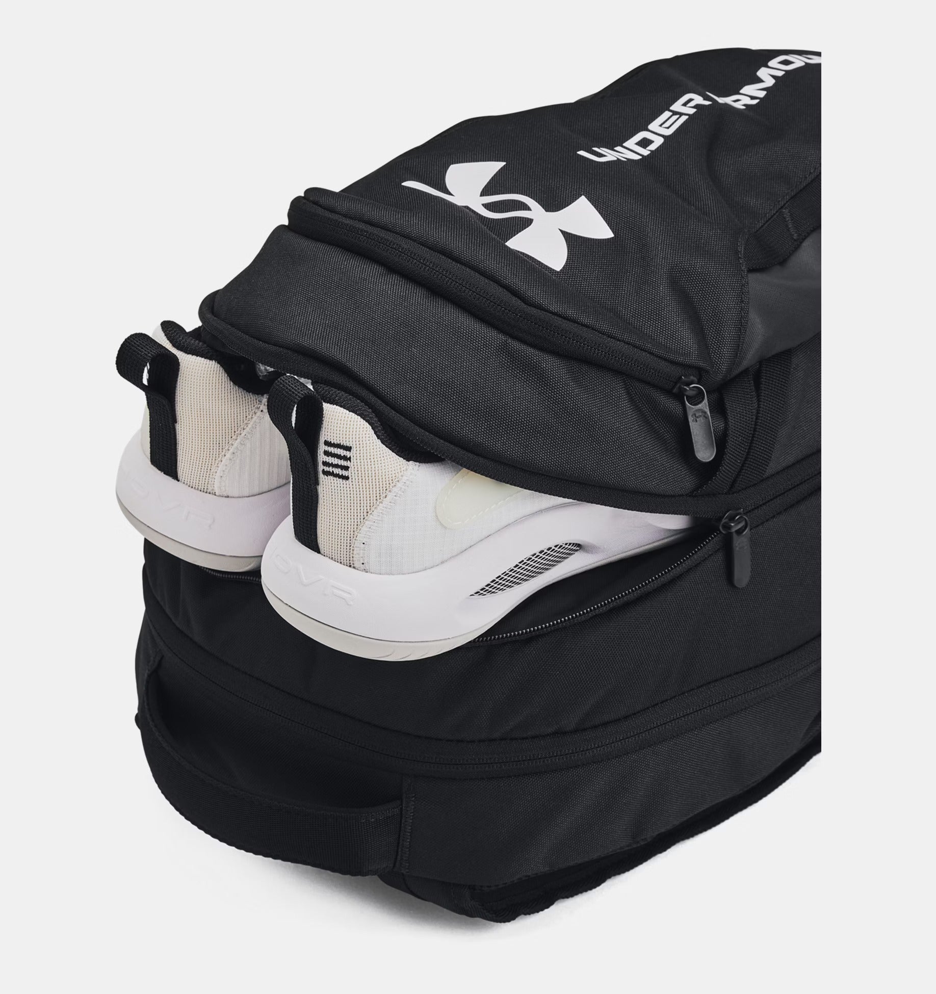 Under Armour Hustle 6.0 - Black/White – Cool J's Miami online