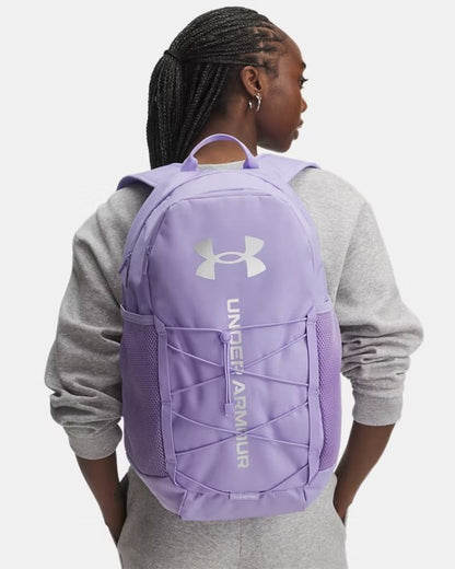 Under Armour Hustle Sport 6.0 Backpack - Transparent/Metallic Silver