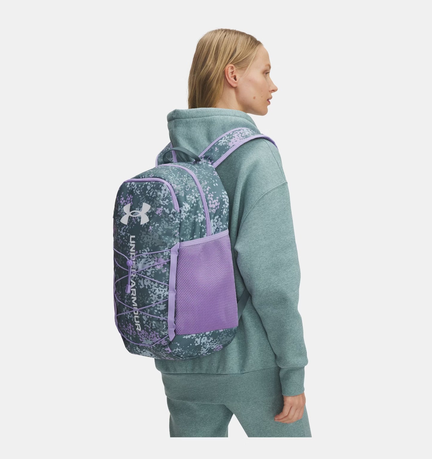 Under Armour Hustle Sport 6.0 Backpack - Jasper Blue/White