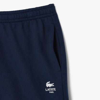 Men's Lacoste Printed Cotton Fleece Shorts - Navy Blue