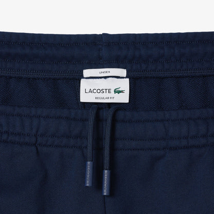Men's Lacoste Printed Cotton Fleece Shorts - Navy Blue