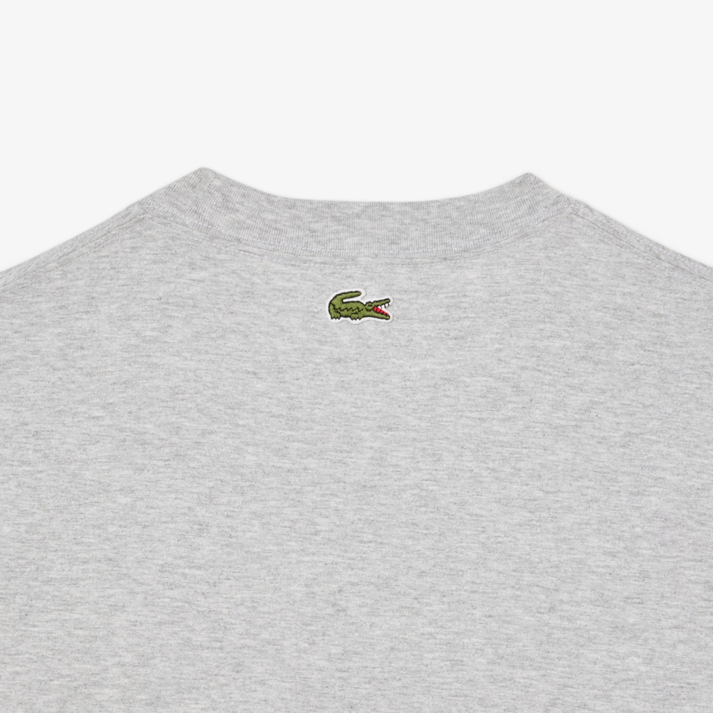 Men's Lacoste Printed Cotton T-Shirt - Grey Chine