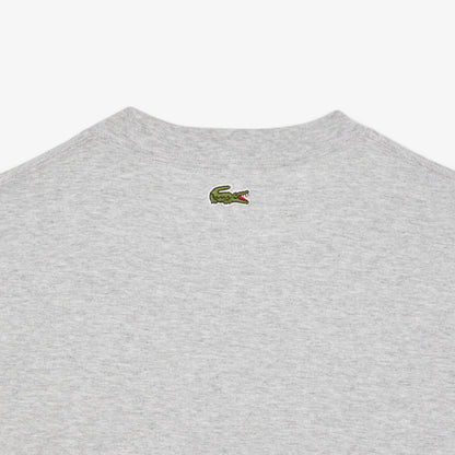 Men's Lacoste Printed Cotton T-Shirt - Grey Chine