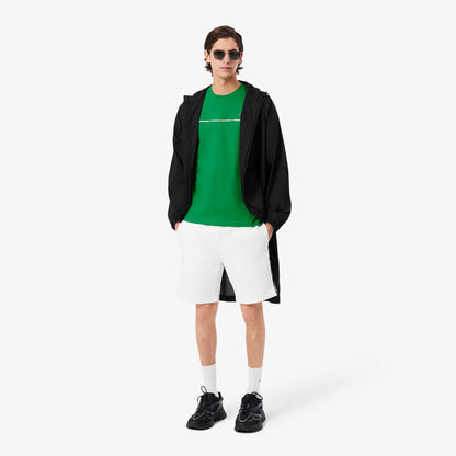 Men's Lacoste Logo Trim Cotton Jersey T-Shirt - Green