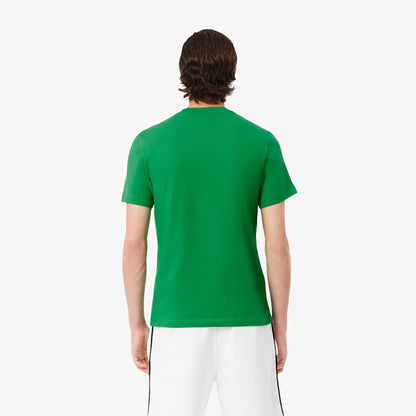 Men's Lacoste Logo Trim Cotton Jersey T-Shirt - Green