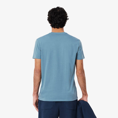 Men's lacoste Lightweight Pima Cotton V-Neck T-Shirt - Blue