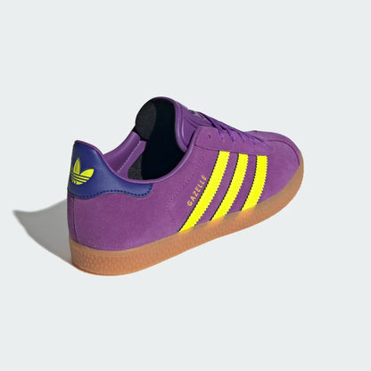Grade School Adidas Gazelle Shoes - Active Purple/Solar Yellow/Collegiate Purple
