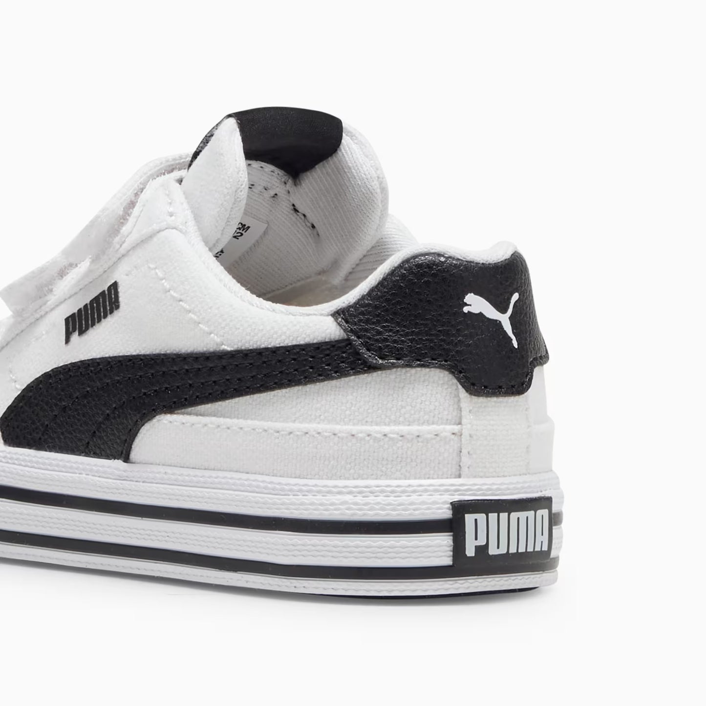 Infant's Puma Court Classic Vulcanized Formstrip - White/Black