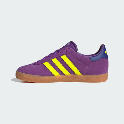Grade School Adidas Gazelle Shoes - Active Purple/Solar Yellow/Collegiate Purple