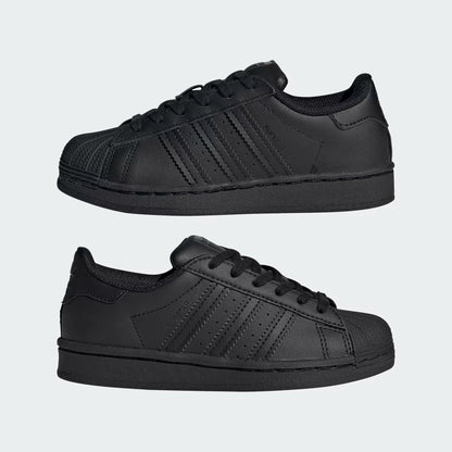 Pre School Adidas Superstar Shoes - Black/Black