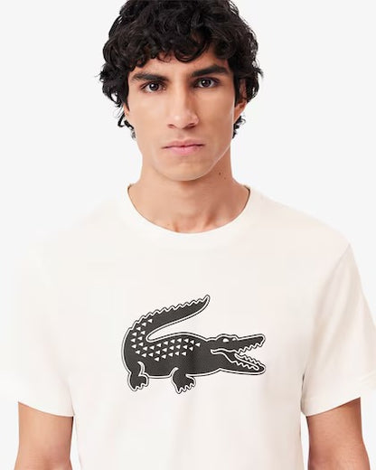 Men's Lacoste Ultra Dry Logo Sport T-shirt - White