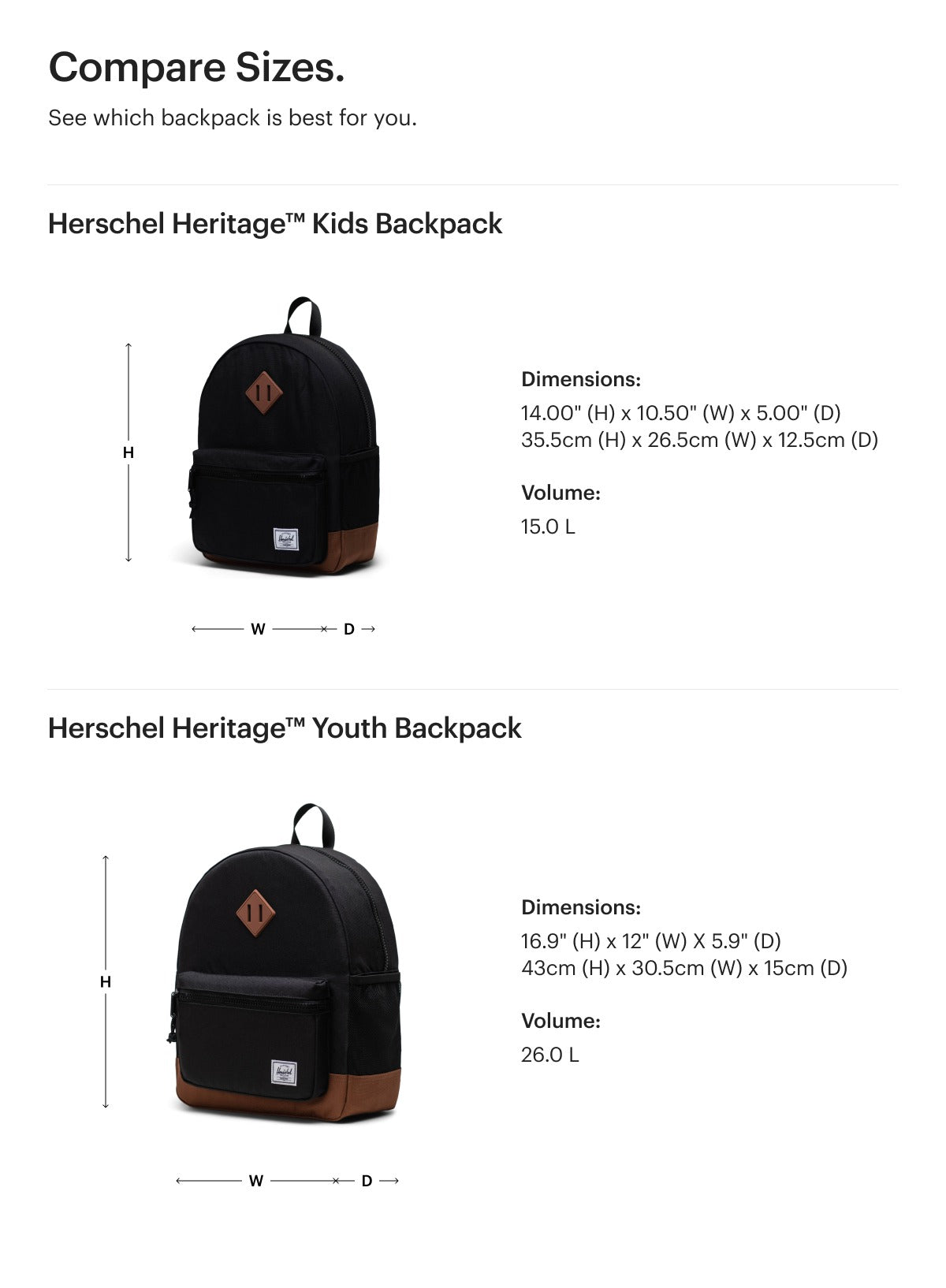 herschel adventure backpack Herschel Heritage Youth Backpack