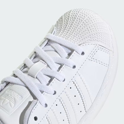 Infant Adidas Superstar II Elastic Lace Shoes - Cloud White/Core Black