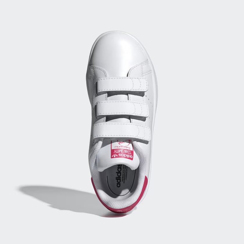 Pre School Stan Smith Comfort Closure Shoes - Cloud White/Bold Pink
