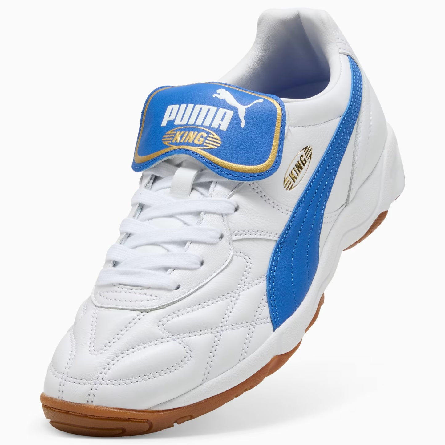 Men's Puma King Indoor Sneakers - White/Mountain Blue