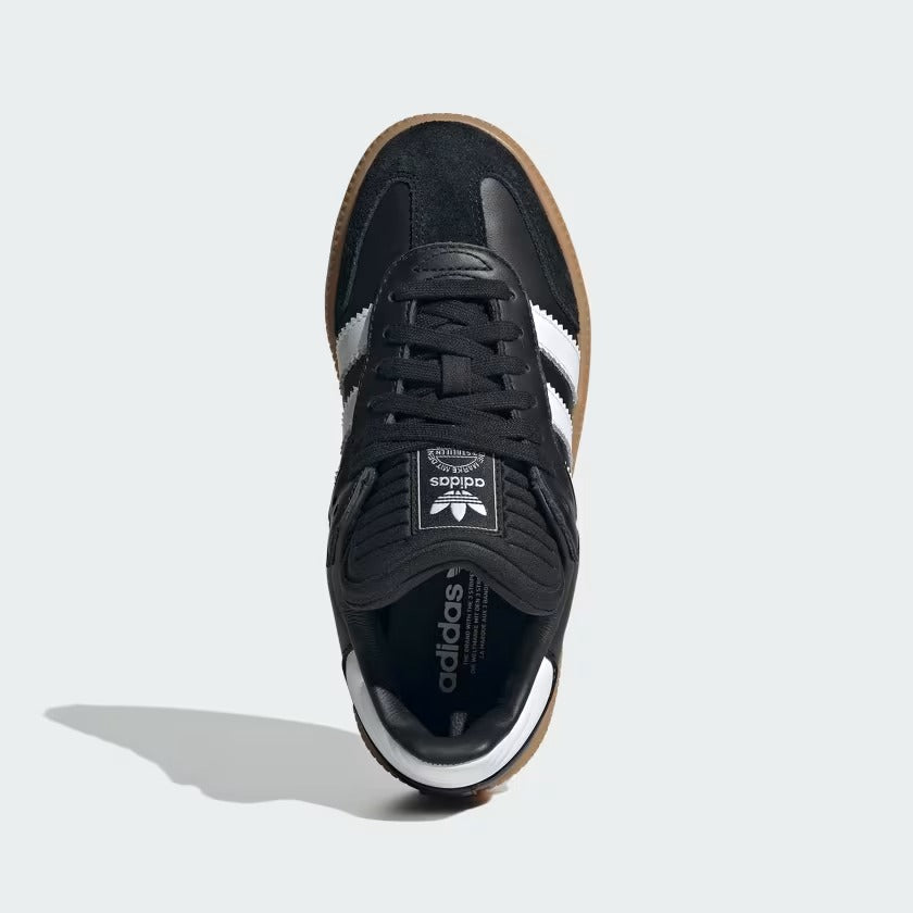 Grade School Adidas Samba XLG Shoes - Black/White