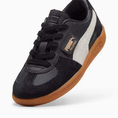 Pre School Puma Palermo Leather - Puma Black/Feather Gray/Gum