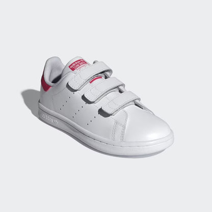 Pre School Stan Smith Comfort Closure Shoes - Cloud White/Bold Pink