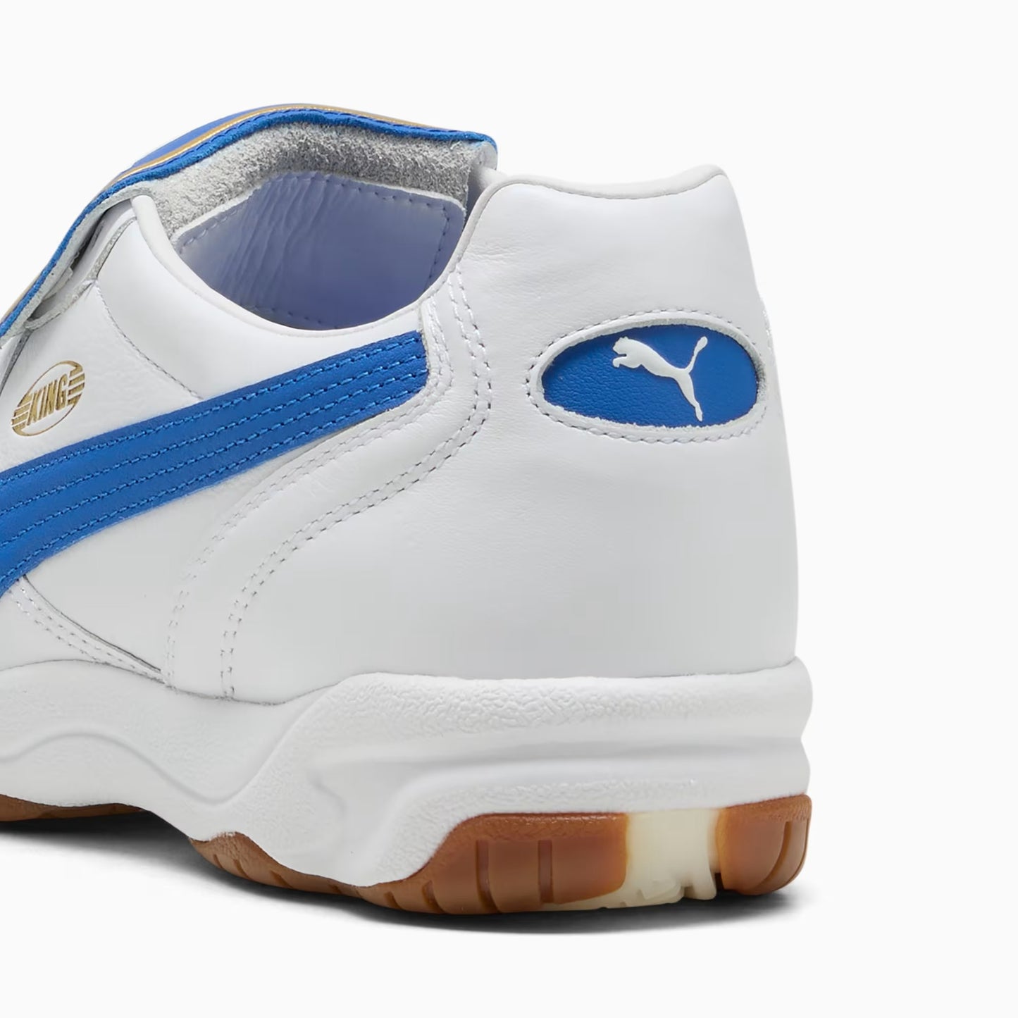 Men's Puma King Indoor Sneakers - White/Mountain Blue