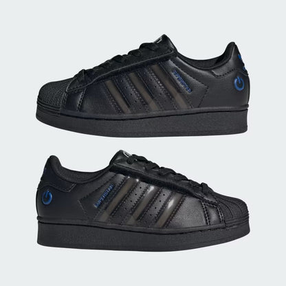 Pre School Adidas Superstar LED Lights Shoes - Black