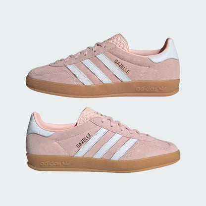 Women's Adidas Gazelle Indoor Shoes - Sandy Pink/Cloud White/Gum