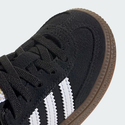 Infant's Adidas Handball Spezial Comfort Closure Elastic Lace Shoes - Black/White/Gum