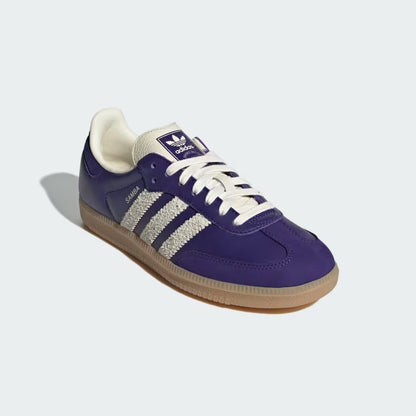 Women's Adidas Samba OG Shoes - Collegiate Purple/Cream White/Gum