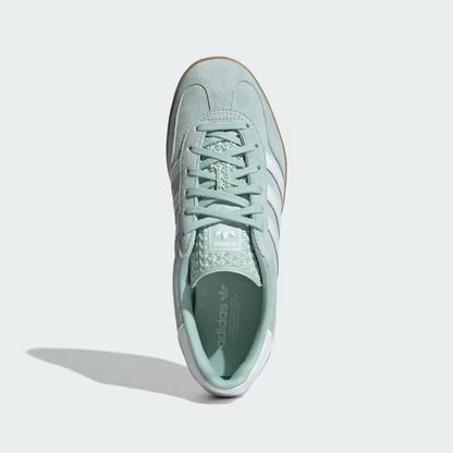 Women's Adidas Gazelle Indoor Shoes - Ash Green/Cloud White/Gum