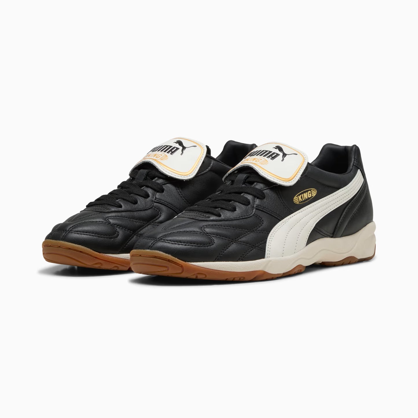 Men's Puma King Indoor Sneakers - Black/Warm White