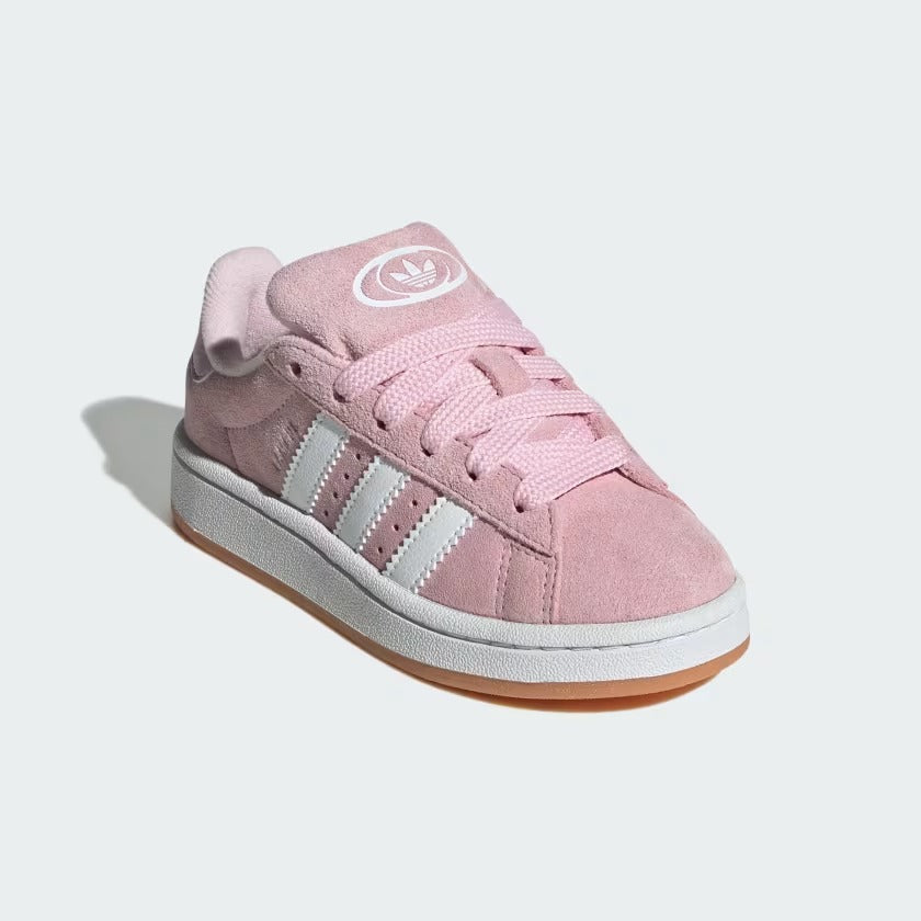 Pre School Adidas Campus 00s Elastic Lace Shoes - Clear Pink/Cloud White/Gum