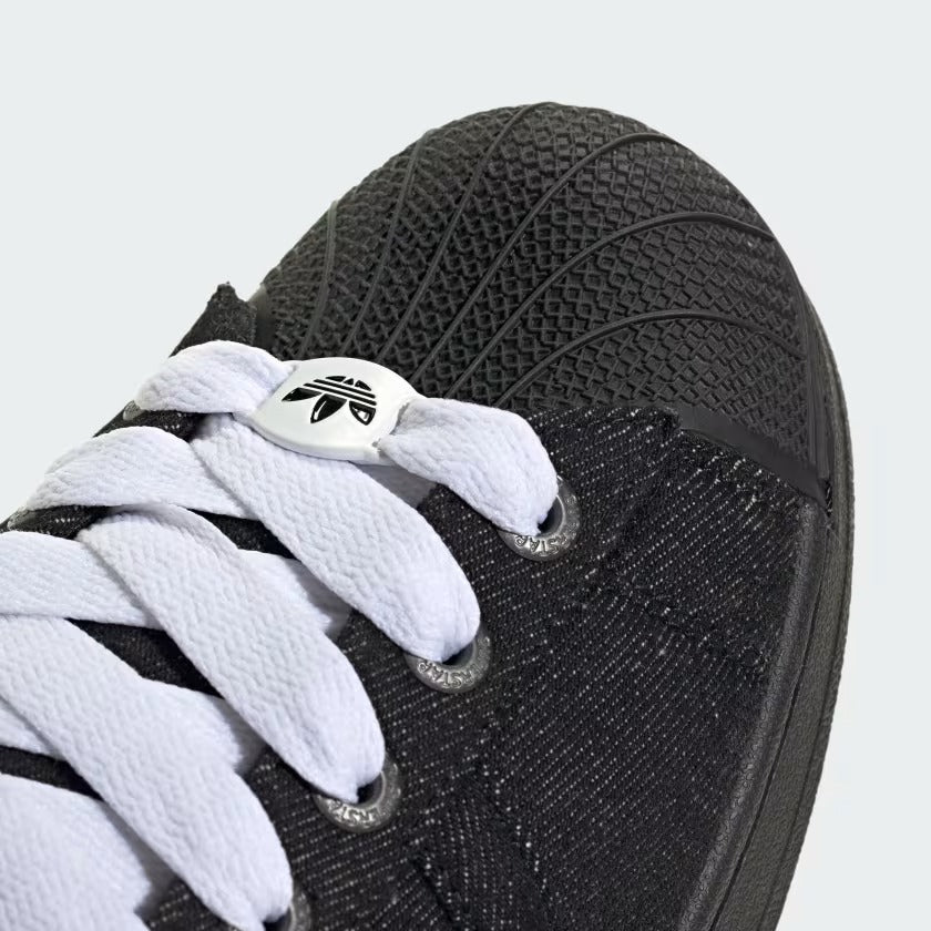 Men's Adidas Superstar II Shoes - Core Black/Core Black/Cloud White