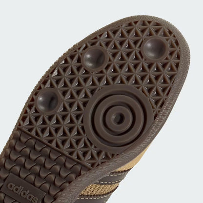 Men's Adidas Samba OG Shoes - Golden Beige/Dark Brown/Gum